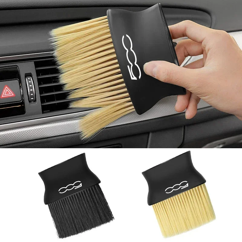 Dirt Brush Interior - แปรงทำความสะอาดฝุ่นและสิ่งสกปรกบนแผงหน้าปัดรถยนต์ สำหรับ Fiat 500 500c 500e